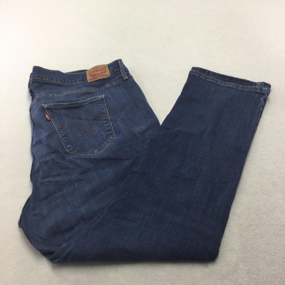 Levis Classic Straight Jeans Womens 22W Blue Medium Wash High Rise Classic Fit